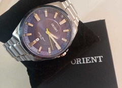 Relógio Orient masculino MBSS1356 D1SX prata e azul - comprar online