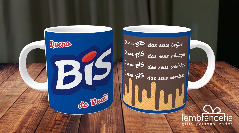 Caneca Pascoa Personalizada Nome Namorado Quero Bis De Você