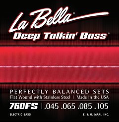La Bella 760fs Flat Wound With Stainless Steel .045