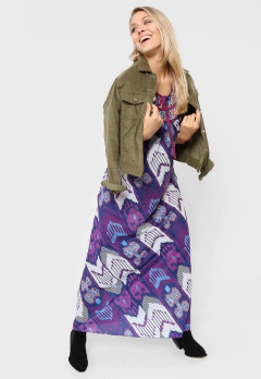 VESTIDO LARGO AFRICA VIOLETA - comprar online