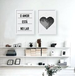 Kit de Quadros - O amor está no Lar - comprar online