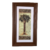 Quadro moldura marrom Royal Palm com vidro antirreflexo (20 x 35 cm)