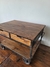 Isla de hierro y madera con ruedas - comprar online