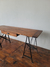 Consola industrial de madera con patas de hierro - comprar online