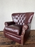 Sillon de cuero bordo