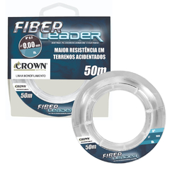 Linha Pesca Fluorcarbono Fiber Leader Crown 0,70mm 50m