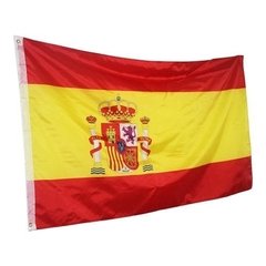 3 Bandeiras - Espanha + Brasil + Estados Unidos 1,50x90cm - Kaellis Shop