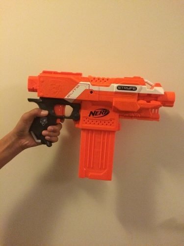 Lançador Nerf 12 Dardos Pistola Com Cartucho Disparos Rápido