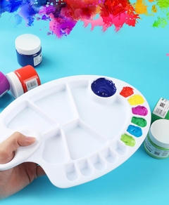 Bandeja Paleta Godê para Pintura Artística de Plástico - comprar online