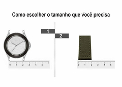 Pulseira Relógio Couro Sistema Engate Rápido 16 a 24mm na internet