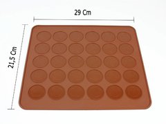 Tapete Molde Forma Silicone Macaron 30 Cavidades na internet