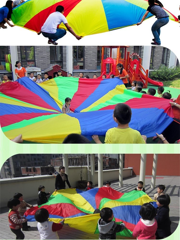 Paraquedas Infantis 2-12m Diâmetro Jogar paraquedas, Ginástica
