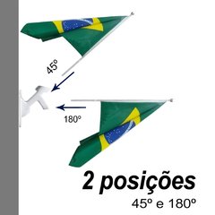 Suporte Metálico Parede Para Bandeiras 2 Posições - comprar online