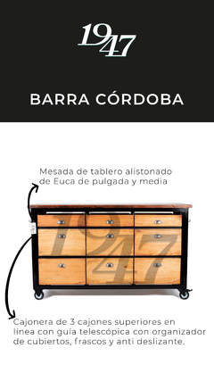 Barra CORDOBA - 1947 Barras móviles