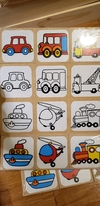 lotería de Color Vehiculos