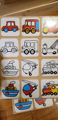 lotería de Color Vehiculos