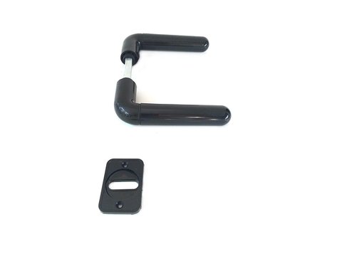 Picaporte Para Puerta De Aluminio Redondo Blanco O Negro - tienda online