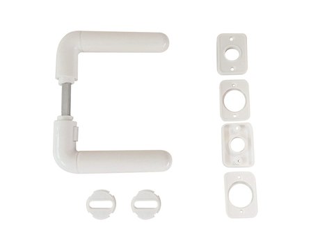 Picaporte Para Puerta De Aluminio Redondo Blanco O Negro - tienda online