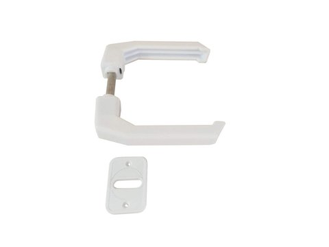 Picaporte Para Puerta Cuadrado. Blanco O Negro. Económico - tienda online