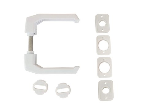 Picaporte Para Puerta Cuadrado. Blanco O Negro. Económico - tienda online