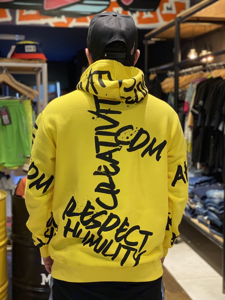 yellow supreme moletom com capuz