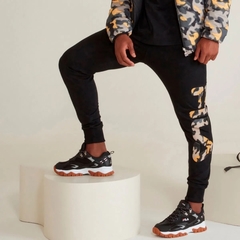 Calça Fila Letter Preto/Camuflado - comprar online