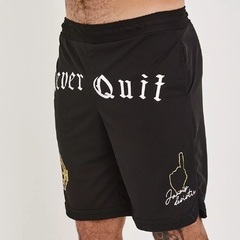 Bermuda Basquete Never Quit Preta Collab Charles do Bronx - comprar online