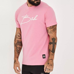 Camiseta Buh Cursiva Rosa - comprar online