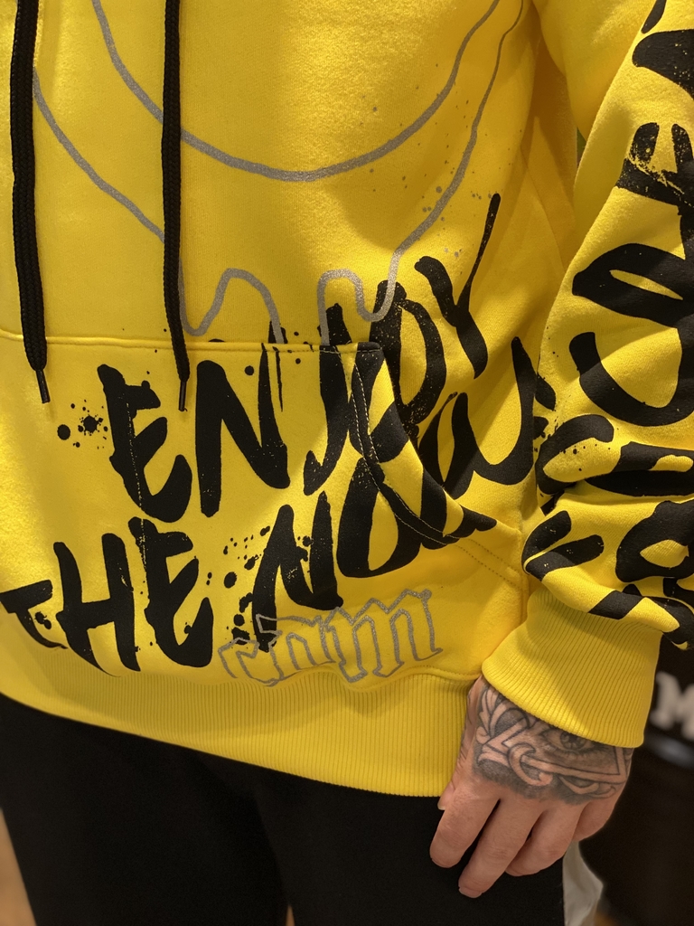 yellow supreme moletom com capuz