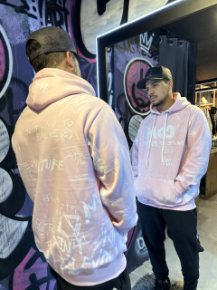 Blusa Moletom CDM Word Rosa - Coisas de Macho