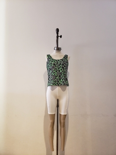 #2736 Musculosa morley estampado espalda abierta "Tomate" - Bluming