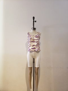 #2736 Musculosa morley estampado espalda abierta "Tomate" - tienda online