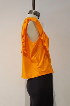 #2745 Musculosa morley con volado delantero y espalda "Portland" - comprar online