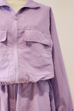 #3592 Campera parachute con bolsillos "Loewe" - comprar online