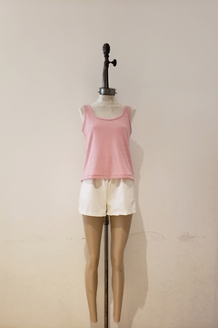 #2768 Musculosa panal esp abierta "Tomate"