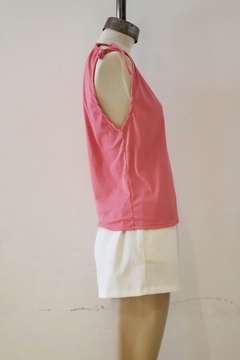 #2772 Musculosa morley con nudo en hombros "Bella" - comprar online