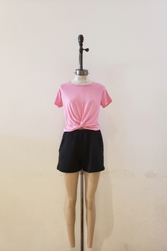 #2773 Remera morley mc con nudo "Hym"