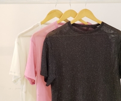 #2781 Remera tul con lurex mc "Birko" - Bluming