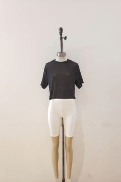 #2781 Remera tul con lurex mc "Birko"