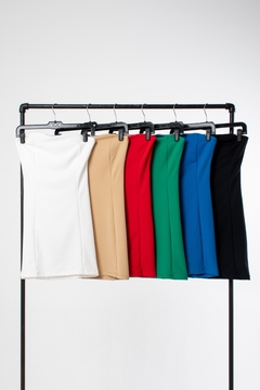 SPRING23 - 8026 - Vestido crepe strapless "Connection" - tienda online