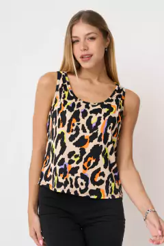 AW23 - 2555 - Musculosa morley estampado "Amaranto" - comprar online