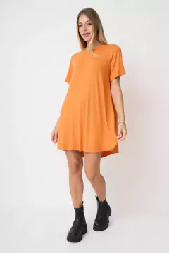 AW23 - 8042 - Vestido crepe mc 3/4 evase "Kuopio"
