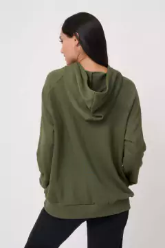 AW23 - 3556 - Maxibuzo rustico inv canguro c puño y cint morley - comprar online