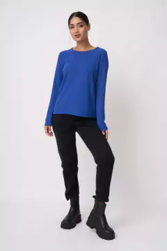 AW23 - 2595 - Remera panal ml bordado tigre "Taragona" - tienda online