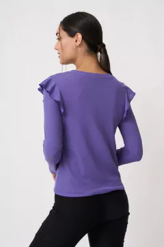 AW23 - 2587 - Remera panal ml hombro volado "Espinela" en internet