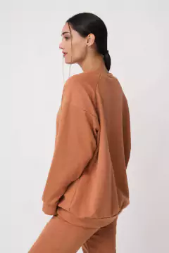 AW23 - 3552 - Maxibuzo rustico manga ranglan , bordado "Manhattan" en internet