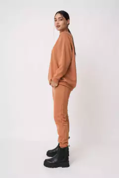 AW23 - 4849 - Babucha rustico cintura c elast y puño elast bordado manhattan "Juno" - comprar online