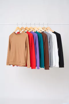 AW23 - 2599 - Remera modal soft gamuzado ml "Taragona"