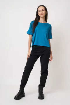 AW23 - 2603 - Remera morley ribb mc ancha "Fobos" - Bluming