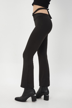 SPRING23 - 4838 - Pantalon microfibra 1 oxford con lazos para atar "Madrid" - tienda online